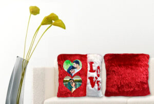 2 Photo Customized Love Cushion