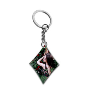 Barfi Shape Single Side Keychain