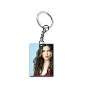 Rectangle Shape Single Side Keychain