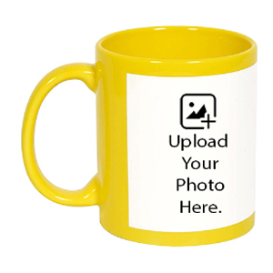 Customized Yellow Patch Mug