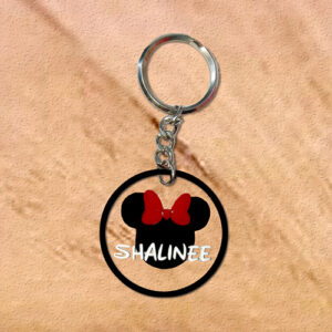 Personalized Acrylic Mickey Mouse Name Keychain