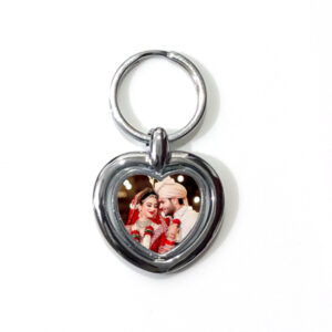 Customized Heart Shape Both Side Keychain